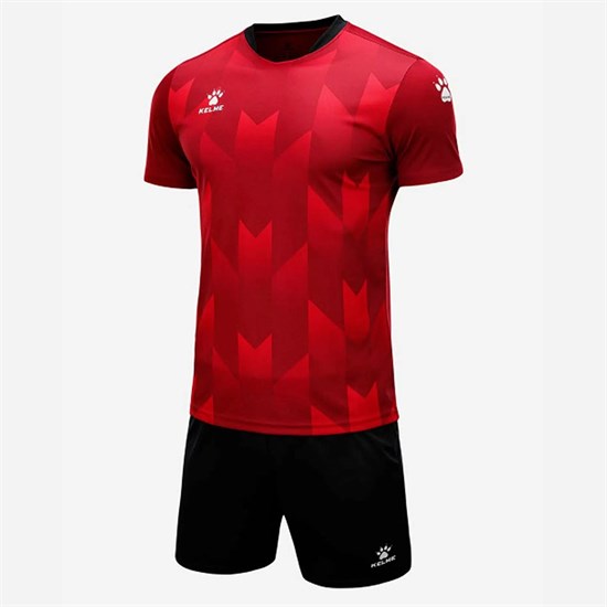 Kelme SHORT SLEEVE FOOTBALL SET (8251ZB1003-603) Форма футбольная Бордовый/Черный - фото 264372