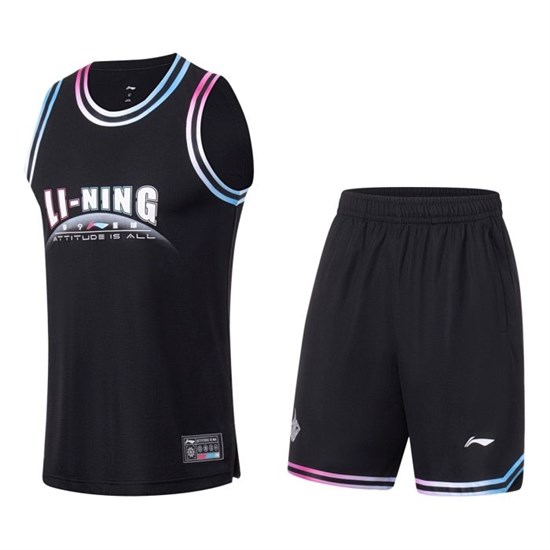 Li-Ning ATTITUDE IS ALL Форма баскетбольная Черный/Белый - фото 264405