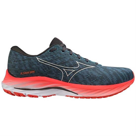 Mizuno WAVE RIDER 26 Кроссовки беговые Серый/Розовый - фото 264661