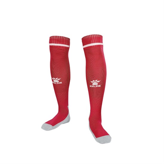 Kelme CHILDREN'S FOOTBALL SOCKS Гетры футбольные детские Красный/Белый - фото 265137