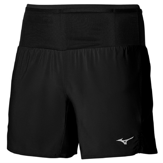 Mizuno MULTI POCKET SHORT "BLACK" Шорты беговые Черный/Серый - фото 265606