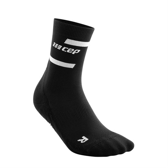 CEP THE RUN COMPRESSION MID CUT SOCKS 4.0 (W) Компрессионные носки женские Черный/Белый - фото 265875