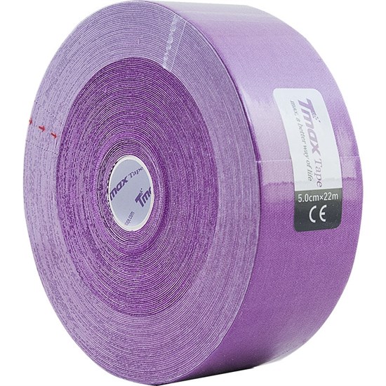 Tmax 22M EXTRA STICKY LAVENDER 5см×22м Кинезиотейп Фиолетовый - фото 266084