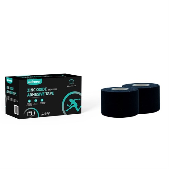 Winner ZINC OXIDE ADHESIVE TAPE 3,8см x 9,1м Тейп жесткий Черный - фото 266297