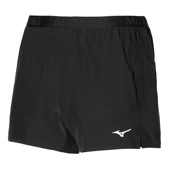 Mizuno AERO 4.5 SHORT Шорты беговые Черный/Белый - фото 267295