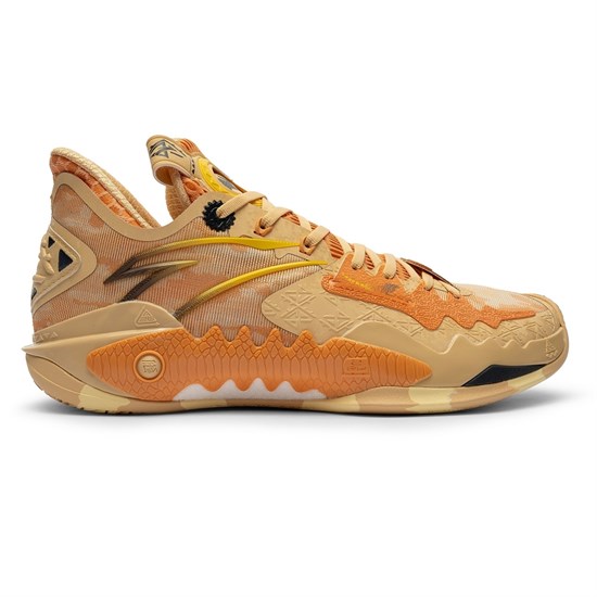 Anta SHOCK WAVE 5 KYRIE IRVING "SAND LIZARD" Кроссовки баскетбольные Желтый/Оранжевый - фото 268360