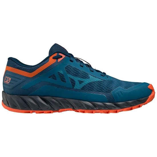 Mizuno WAVE IBUKI 3 Кроссовки беговые Темно-синий/Оранжевый - фото 268548