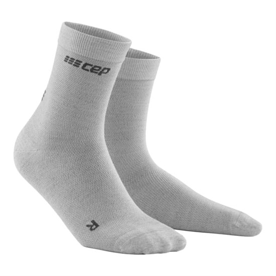 CEP ALLDAY MERINO MID CUT SOCKS Компрессионные носки с шерстью мериноса для восстановления Серый - фото 269643