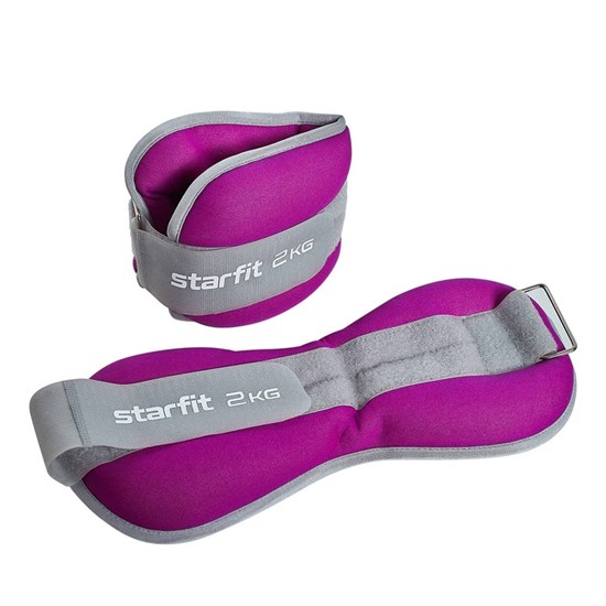 Starfit WT-502 2 кг Утяжелители универсальные Фиолетовый/Серый - фото 270346