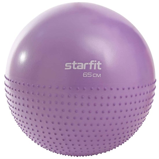 Starfit CORE GB-201 65 СМ Фитбол полумассажный антивзрыв Фиолетовый пастель - фото 270492