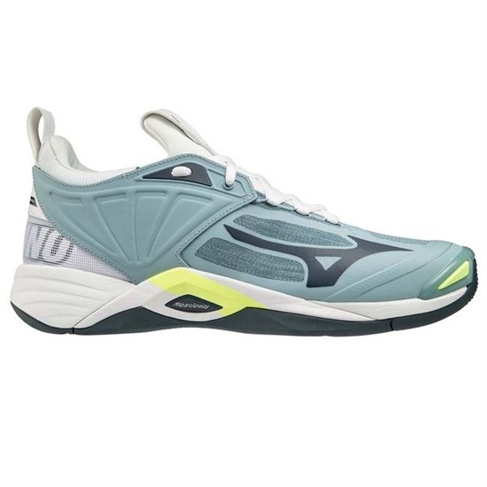 Mizuno WAVE MOMENTUM 2 Кроссовки волейбольные Голубой/Темно-серый - фото 270615