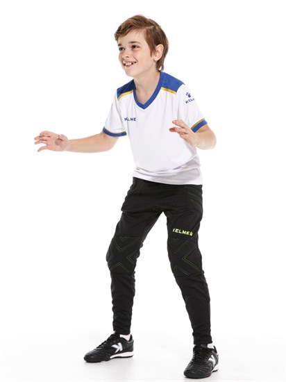 Kelme GOALKEEPER PANTS KID Брюки вратарские детские Черный/Желтый - фото 270756