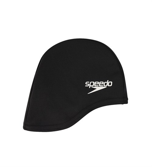 Speedo POLYESTER CAP JUNIOR Шапочка для плавания детская Черный - фото 270925