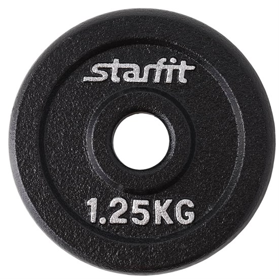 Starfit BB-204 1,25 кг Диск чугунный Черный - фото 271137