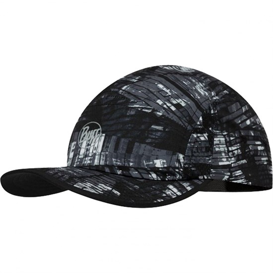 Buff 5 PANEL GO CAP GLINE BLACK Бейсболка беговая Черный/Серый - фото 271652