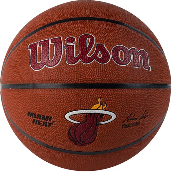 Wilson NBA MIAMI HEAT (WTB3100XBMIA) Мяч баскетбольный - фото 271753