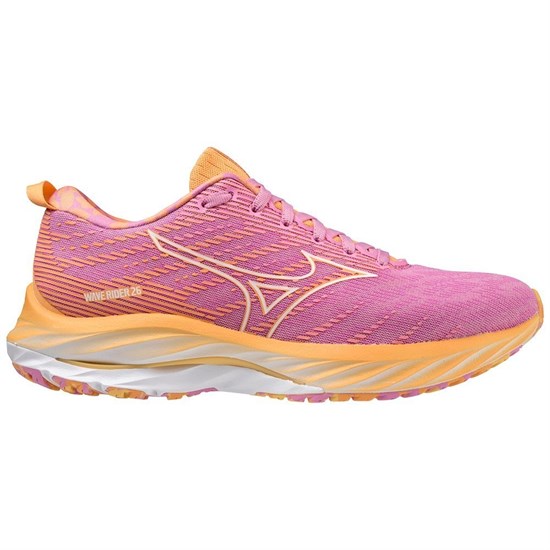 Mizuno WAVE RIDER 26 "X ROXY" (W) Кроссовки беговые женские Розовый/Оранжевый - фото 272128