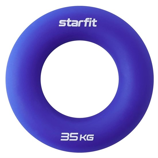 Starfit ES-404 Эспандер кистевой Кольцо диаметр 8,8см силикогель 35кг Темно-синий - фото 272286