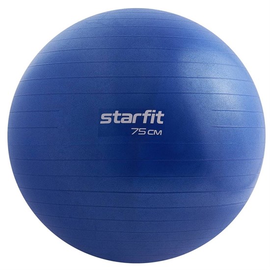 Starfit GB-108, 75 СМ, 1200 Г Фитбол антивзрыв Темно-синий - фото 273381