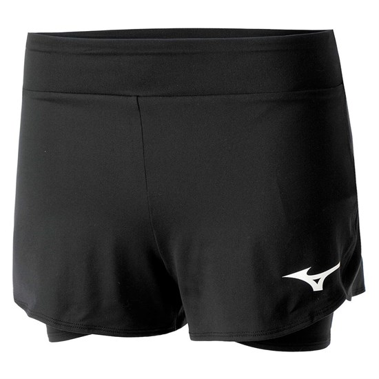 Mizuno FLEX SHORT (W) Шорты теннисные женские Черный - фото 273569