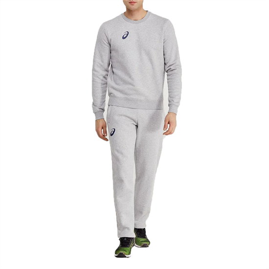 Asics MAN FLEECE SUIT Костюм спортивный волейбольный Серый/Синий - фото 273909