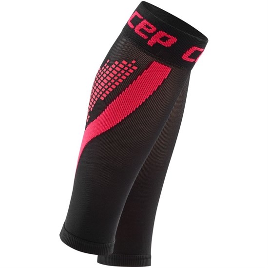 CEP NIGHTTECH CALF SLEEVES Компрессионные гетры со светоотражателями Черный/Розовый - фото 273915