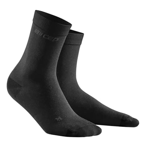 CEP ALLDAY MID CUT COMPRESSION SOCKS (W) Компрессионные носки для восстановления и путешествий женские Черный - фото 274395