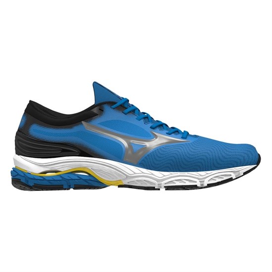 Mizuno WAVE PRODIGY 4 Кроссовки беговые Cиний/Черный/Серебристый - фото 274626