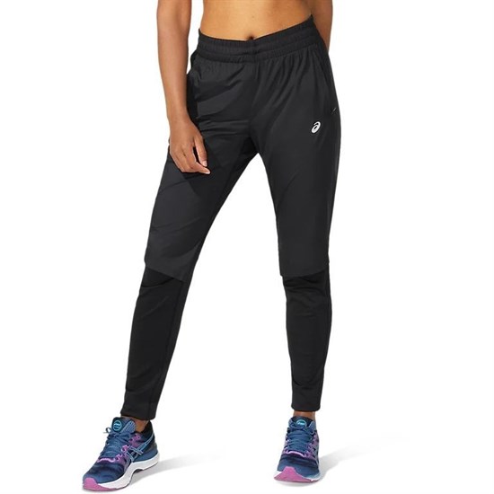 Asics RACE PANT (W) Брюки беговые Черный/Серый - фото 275073