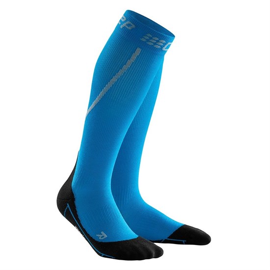 CEP ENDURANCE WINTER COMPRESSION SOCKS (W) Компрессионные гольфы с шерстью мериноса для занятий спортом женские Темно-синий - фото 275976