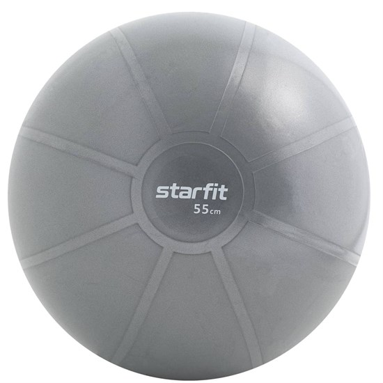 Starfit PRO GB-110, 55 СМ, 1100 Г Фитбол высокой плотности антивзрыв Серый - фото 276508