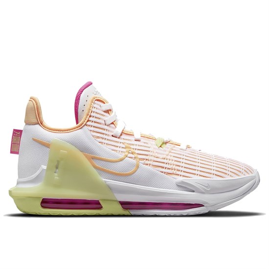 Nike LEBRON WITNESS VI Кроссовки баскетбольные Белый/Салатовый/Розовый - фото 276690