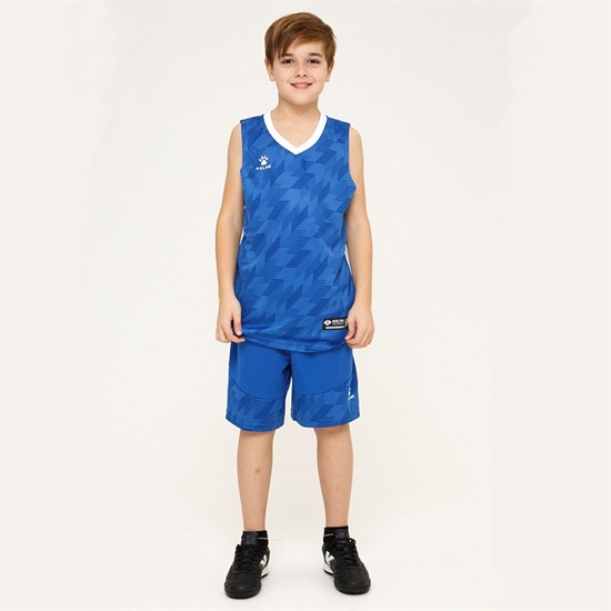 Kelme BASKETBALL SET KIDS Форма баскетбольная детская Синий/Белый - фото 277468