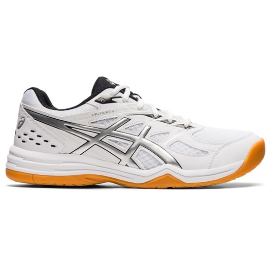 Asics UPCOURT 4 Кроссовки волейбольные Белый/Серый - фото 277507