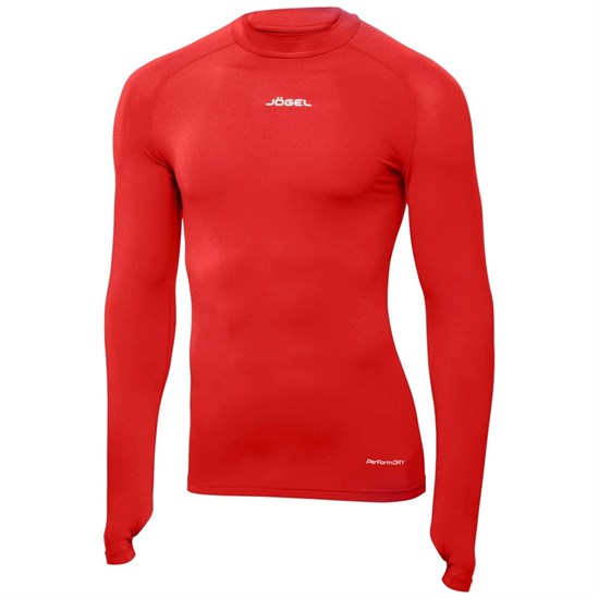 Jögel CAMP PERFORMDRY TOP LS Футболка компрессионная с длинным рукавом Красный - фото 277572