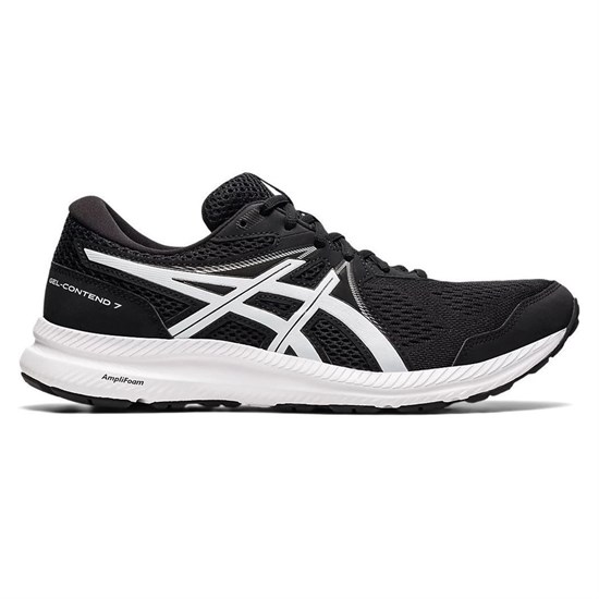 Asics GEL-CONTEND 7 Кроссовки беговые Черный/Белый - фото 277638