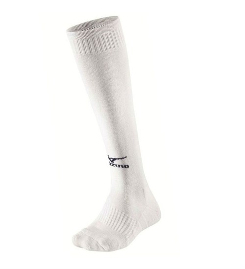 Mizuno COMFORT VOLLEY SOCKS LONG Гольфы волейбольные Белый/Темно-синий - фото 281575