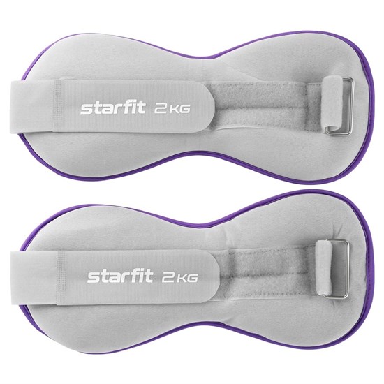 Starfit WT-501 2 кг Утяжелители универсальные Фиолетовый/Серый - фото 281874