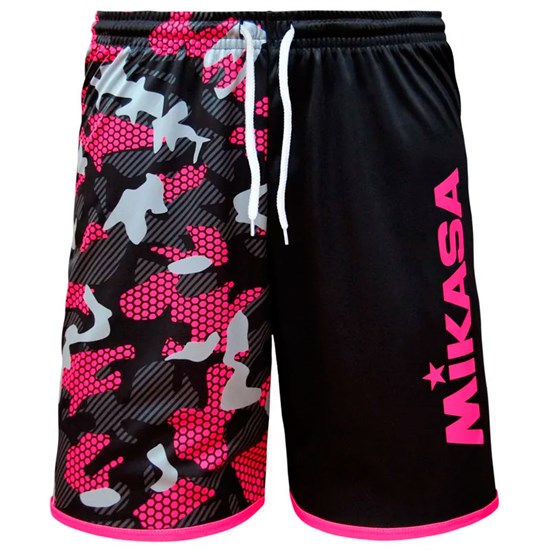 Mikasa MT5040 Шорты для пляжного волейбола Черный/Розовый/Серый - фото 281976
