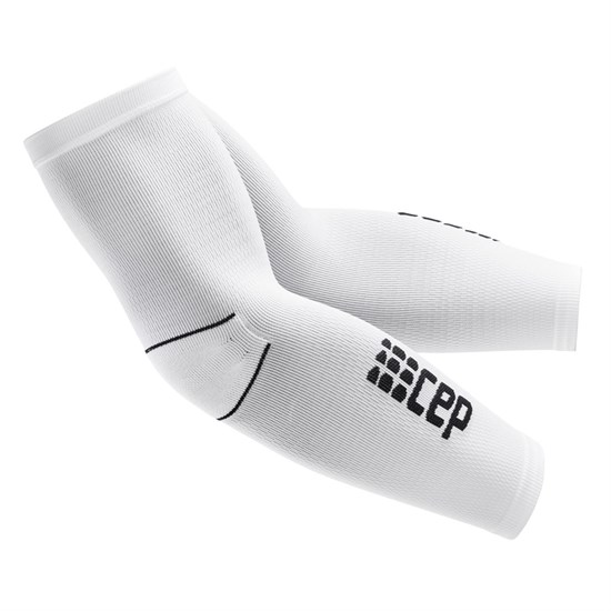 CEP COMPRESSION ARM SLEEVES Компрессионные рукава малая длина Белый/Черный - фото 282794