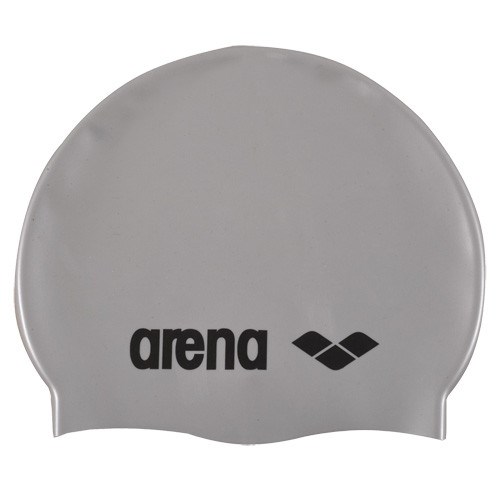 Arena CLASSIC SILICONE JR Шапочка для плавания Серебристый/Черный - фото 283523