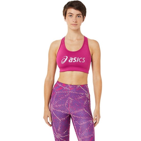 Asics SAKURA ASICS LOGO BRA (W) Топ беговой женский Розовый - фото 283876