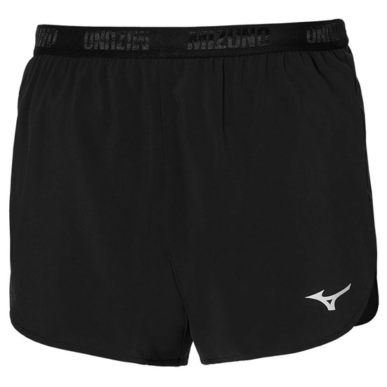 Mizuno AERO 4.5 SHORT (W) Шорты беговые женские Черный - фото 284060