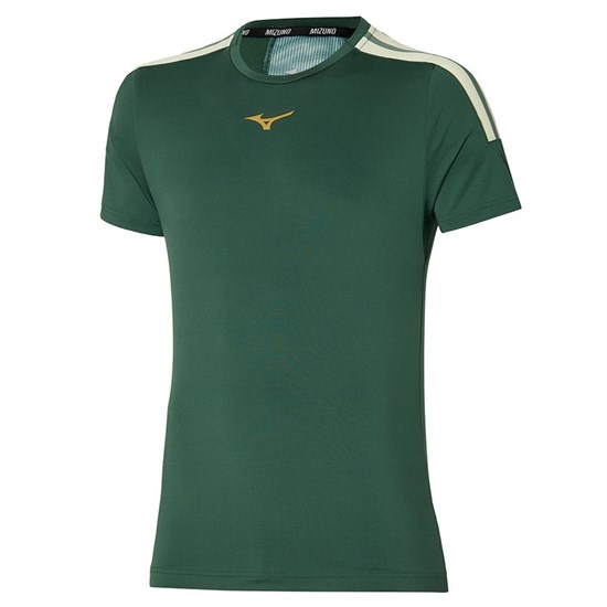 Mizuno SHADOW TEE Футболка теннисная Зеленый - фото 284123