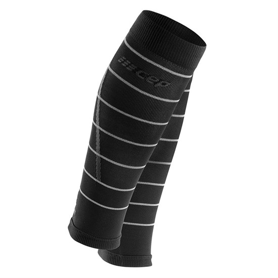 CEP REFLECTIVE COMPRESSION CALF SLEEVES (W) Компрессионные гетры женские Черный - фото 284279