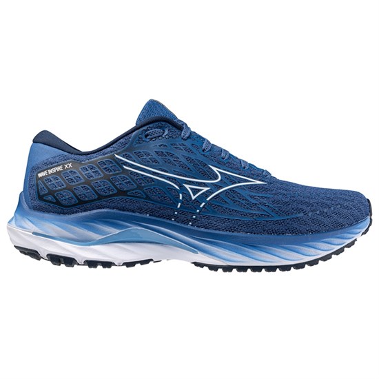 Mizuno WAVE INSPIRE XX Кроссовки беговые Синий/Белый - фото 284676