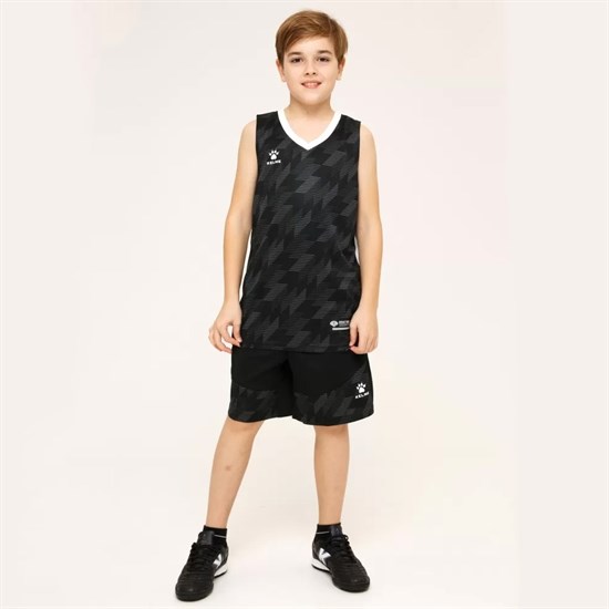 Kelme BASKETBALL SET KIDS Форма баскетбольная детская Черный/Белый - фото 284744