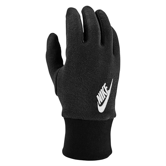 Nike CLUB FLEECE TG GLOVES Перчатки беговые Черный/Белый - фото 285491