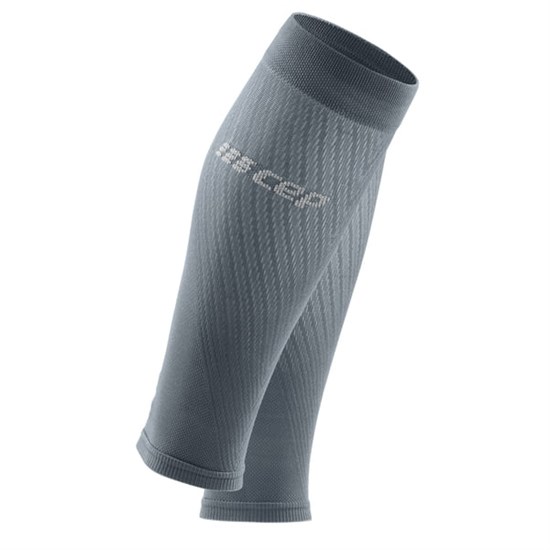 CEP ULTRALIGHT COMPRESSION CALF SLEEVES (W) Компрессионные гетры для бега ультратонкие женские Серый - фото 286112