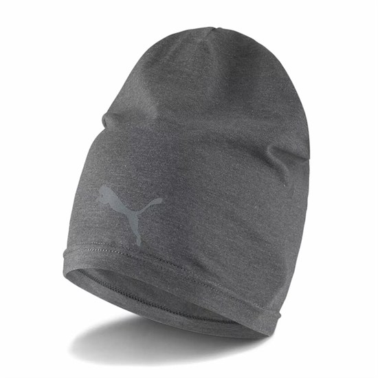 Puma SLOUCHY RUNNING BEANIE Шапка Серый - фото 286301